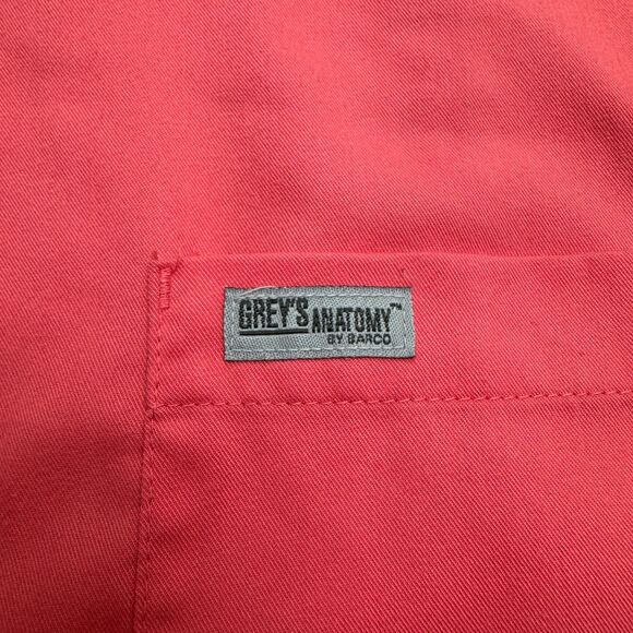 Grey's Anatomy By Barco Scrub Top Womens Small Pink V-Neck Medical Uniform Work - Picture 3 of 12